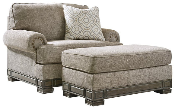 Einsgrove Signature Design 2-Piece Chair & Ottoman Set image