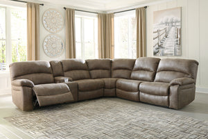Segburg Benchcraft 4-Piece Power Reclining Sectional image
