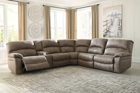 Segburg Benchcraft 4-Piece Power Reclining Sectional image