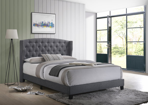 ROSEMARY CAL.KING PLATFORM BED GREY image