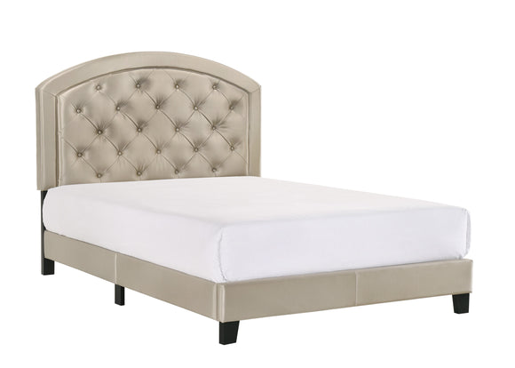 GABY FULL PLATFORM BED ADJ HB GOLD CROWN MARK image