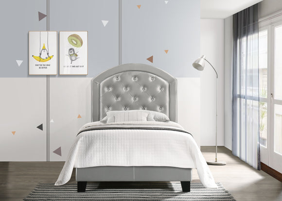 GABY TWIN PLATFORM BED ADJHB SILVER CROWN MARK image
