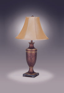 HAMMERED URM LAMP with Bell shade image