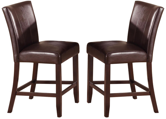 Crown Mark Ferrara Counter Height Chair in Dark Brown (Set of 2) 2723S-24 image