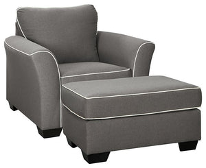 Domani Signature Design 2-Piece Chair & Ottoman Set image