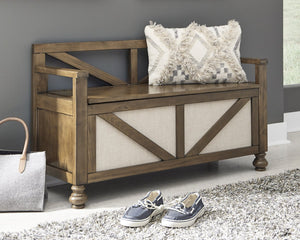 Brickwell Signature Design by Ashley Storage Bench image