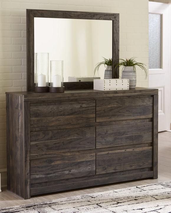 Vay Bay Benchcraft Charcoal Bedroom Mirror image