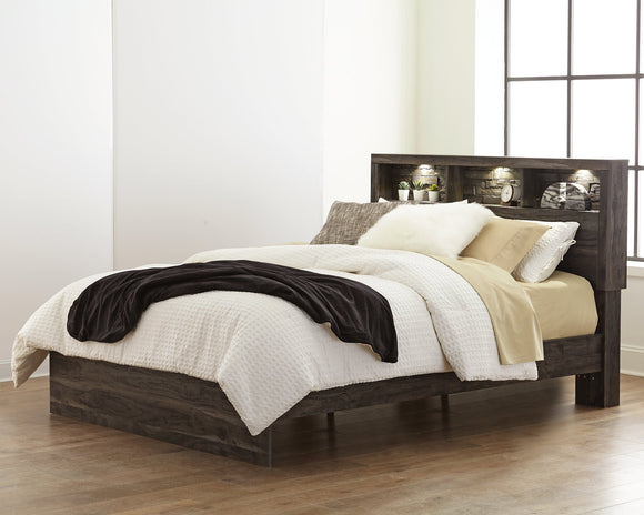 Vay Bay Benchcraft Charcoal Queen Bookcase Panel Bed image
