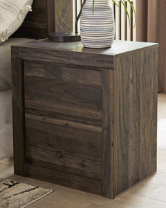 Vay Bay Benchcraft Charcoal Nightstand image