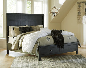 Noorbrook Benchcraft King Panel Bed with 2 Storage Drawers image