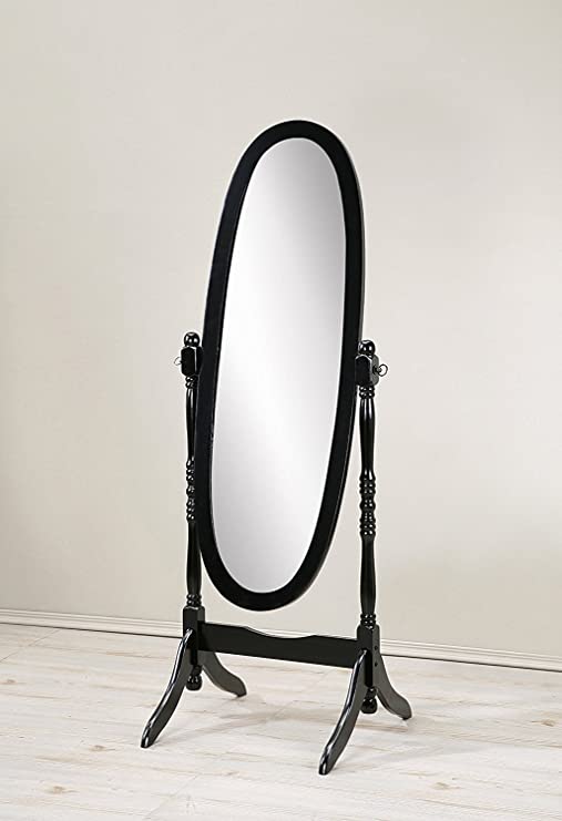 BLACK FINISH CHEVAL MIRROR image