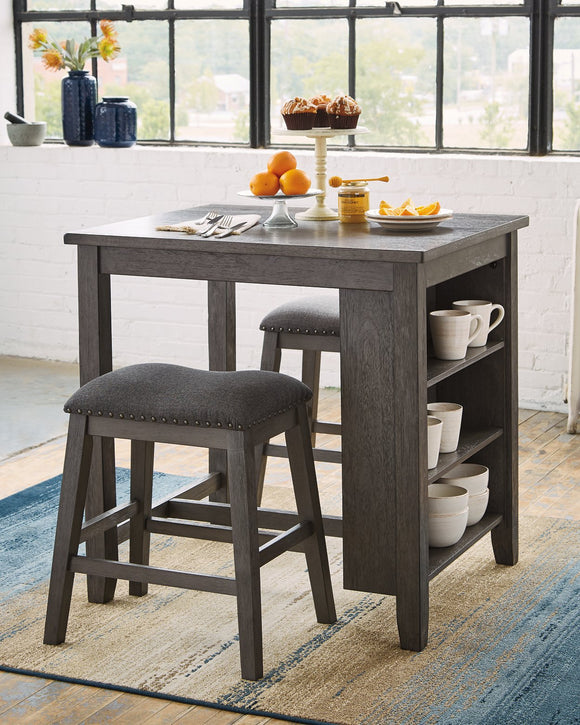 Caitbrook Signature Design by Ashley Counter Height Table set of 3 image