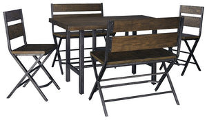 Kavara Signature Design Counter Height 5-Piece Dining Room Set image