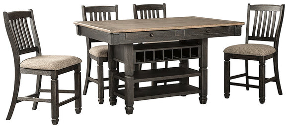 Tyler Creek Signature Design Counter Height 5-Piece Dining Room Set image