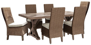 Beachcroft Signature Design Dining Tbale 7-Piece Outdoor Dining Set image