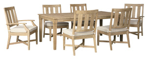 Clare View Signature Design 7-Piece Outdoor Dining Set image
