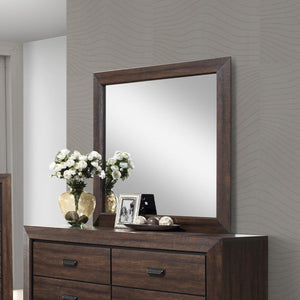 Crown Mark Farrow Mirror in Chocolate B5510-11 image